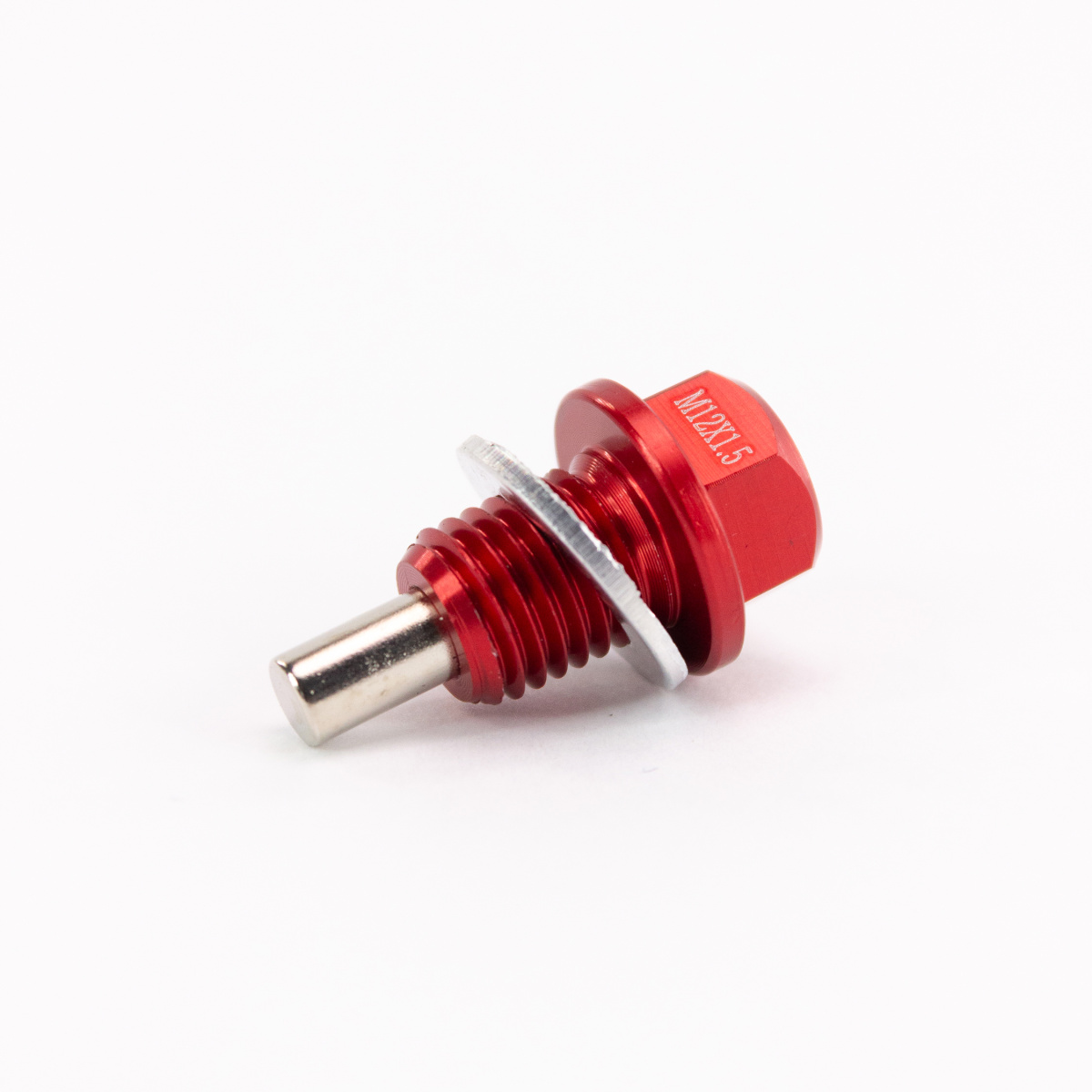Сливной болт масла с магнитом CNC М12 х 1.5 Red
