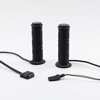 Подогрев грипс (ручек)  TWL HG-302M Moto D-22мм L143/R127 Black